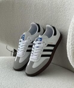 Adidas Samba OG – White, Grey & Black Classic