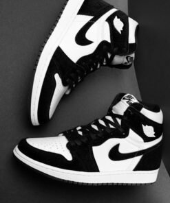 Alternative view of Air Jordan 1 Mid “Panda” – Black & White Classic