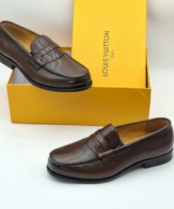 Alternative view of Louis Vuitton Louis Brown Leather Loafers – Timeless Luxury & Style