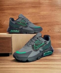 Nike Air Max Flywire – Grey/Green Men’s Performance Sneaker 👟💚