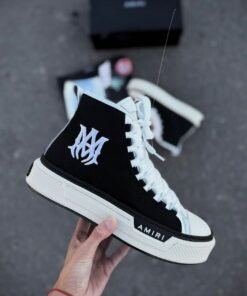 Amiri MA Court Hi – Luxe Street Style in Black & White 🖤🤍👟