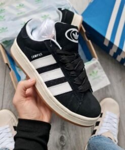 Adidas Campus 00s – Core Black & Cloud White Suede Sneakers
