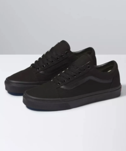 Alternative view of Vans Old Skool – Black Canvas Classic Skate Shoe