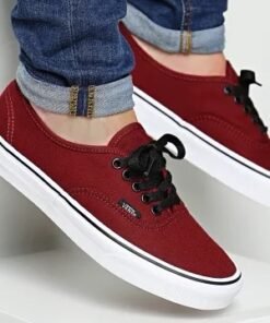 Alternative view of Vans Authentic – Red Canvas Low-Top Shoe
