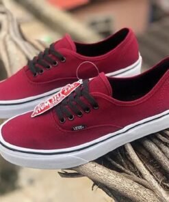 Vans Authentic β Red Canvas Low-Top Shoe